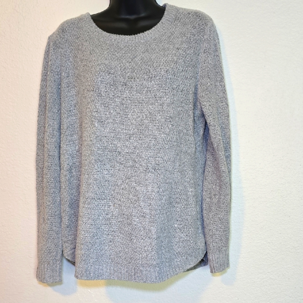 Pink Clover Heathered Gray Women's Sweater